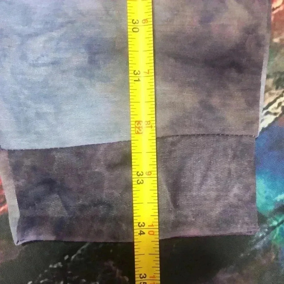 VOGO indigo/purple tie dye pants with pockets size medium - Picture 8 of 8